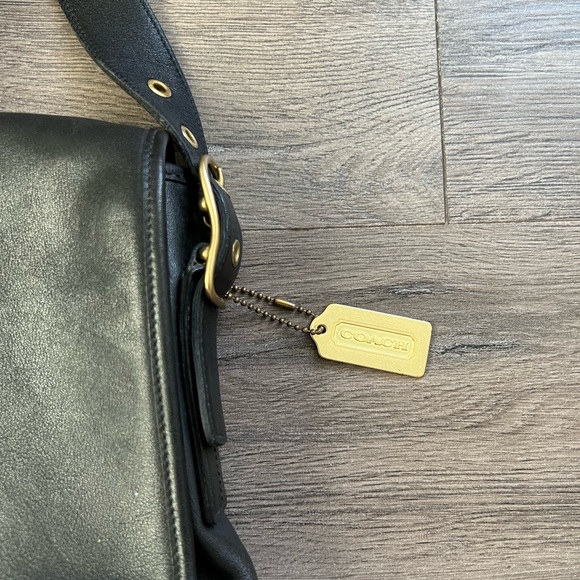 Coach Black Leather Satchel - Picture 2 of 8
